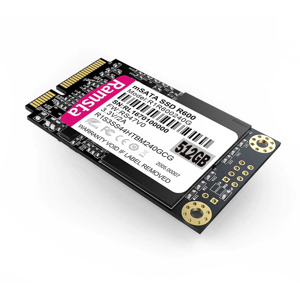 Ramsta OEM SSD Sata 512 Гб жесткий диск ГБ Msata для ноутбука и ПК