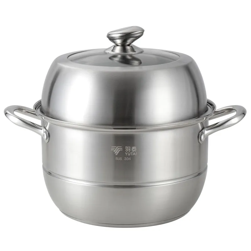 26/28/30/32CM 304 material stainless steel Steamer pot  metal handle OEM&ODM acceptable we are factory