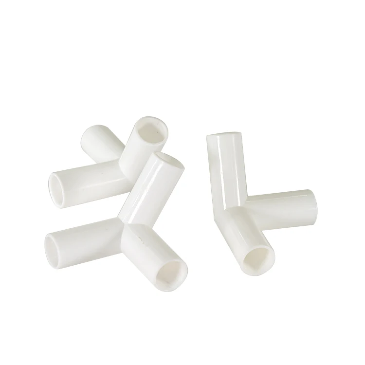 Inside Diameter 16mm 19mm PVC Pipe Connector For Tent 60 90 120 135 Degree Tee Elbow 3 4 Ways Pipe Fitting
