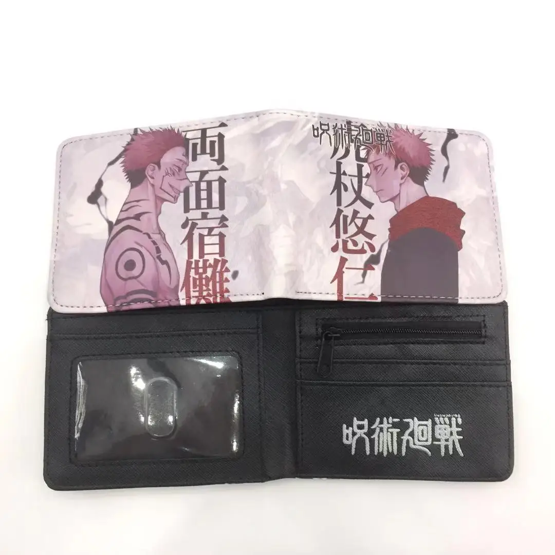 40 Color Short PU Leather Wallet for The fans of Anime Jujutsu Kaisen Fans as Gifts