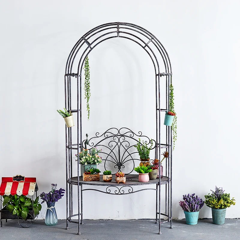 outdoor patio furniture decorative wrought iron garden arch metal arch garden arbors with seat