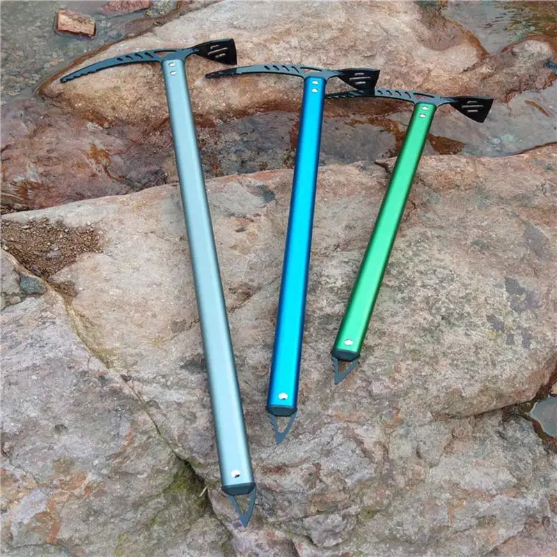 YAMA Outdoor Camping Climbing Aluminum Ice Pick Walking Ice Axe Pickaxe Hatchet for Snow mountain