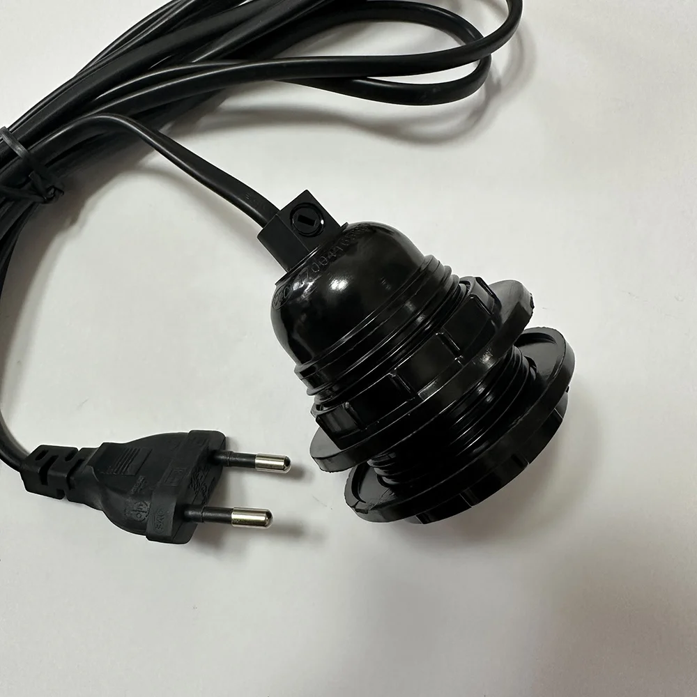 Europe 2.5A Salt Lamp Power Cord with Dimmer 303 ON/OFF Switch and E14 E27 Holder