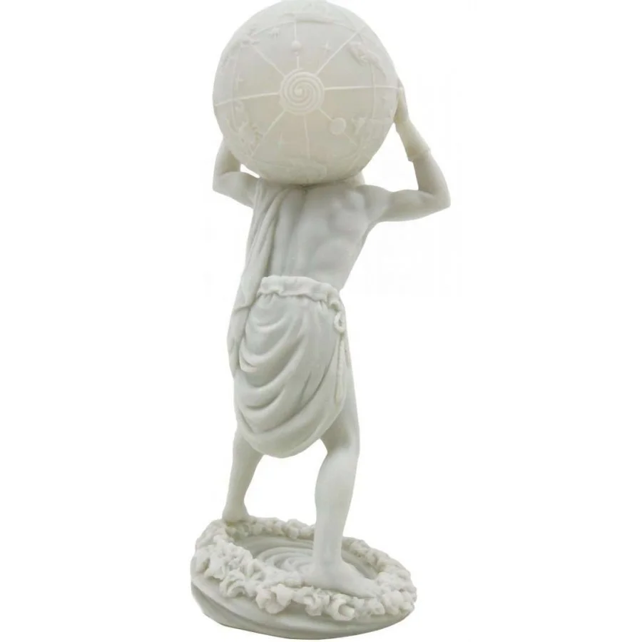antique polishing atlas carrara white marble statue for sale
