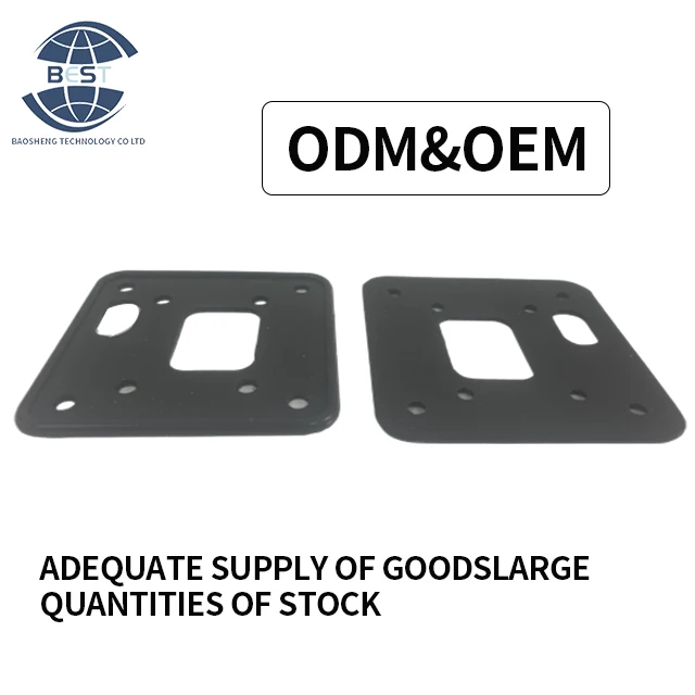 Factory hot sale 3mm thickness can be customized insulation wear-resistant porous square shock-absorbing rubber mat