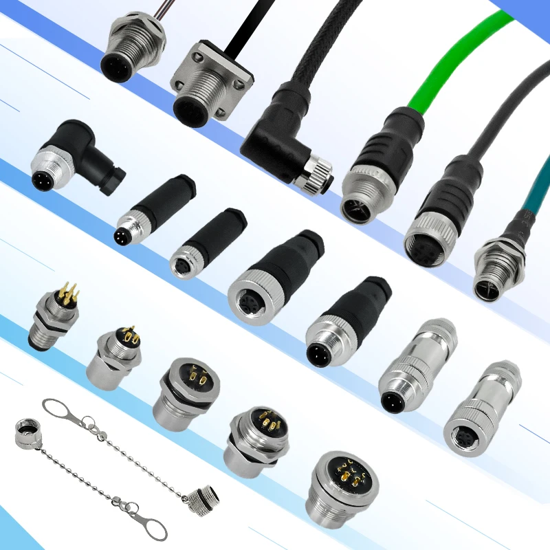 2 3 4 5 6 8 12 17 pin A B D код мужской женский водонепроницаемый кабель IP67 формовочная прямая сигнальная Панель Крепление M8 M12 M16
