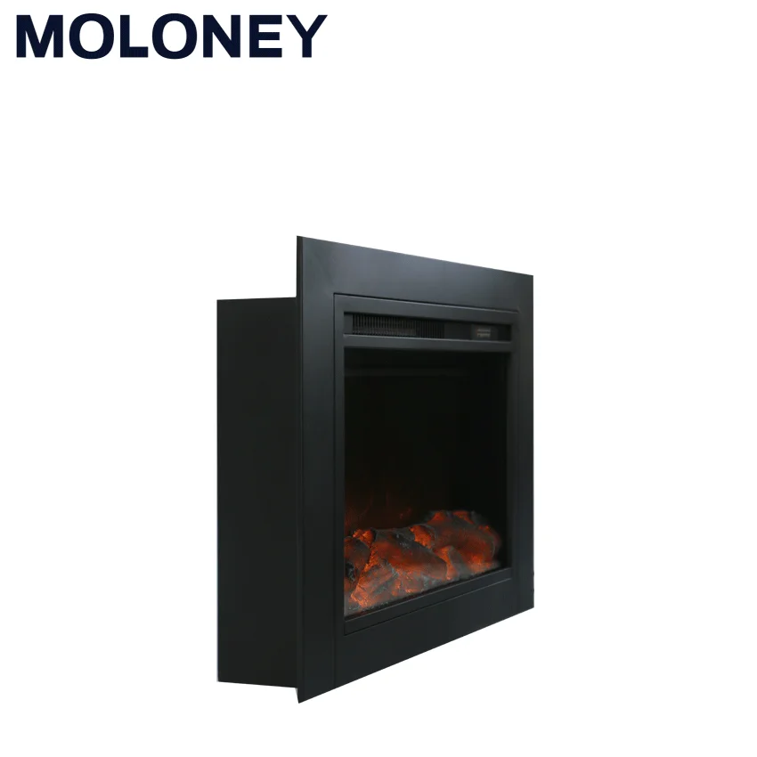 761mm Wood Mantel Fireplace Indoor remote TV Stand Classic LED Flame