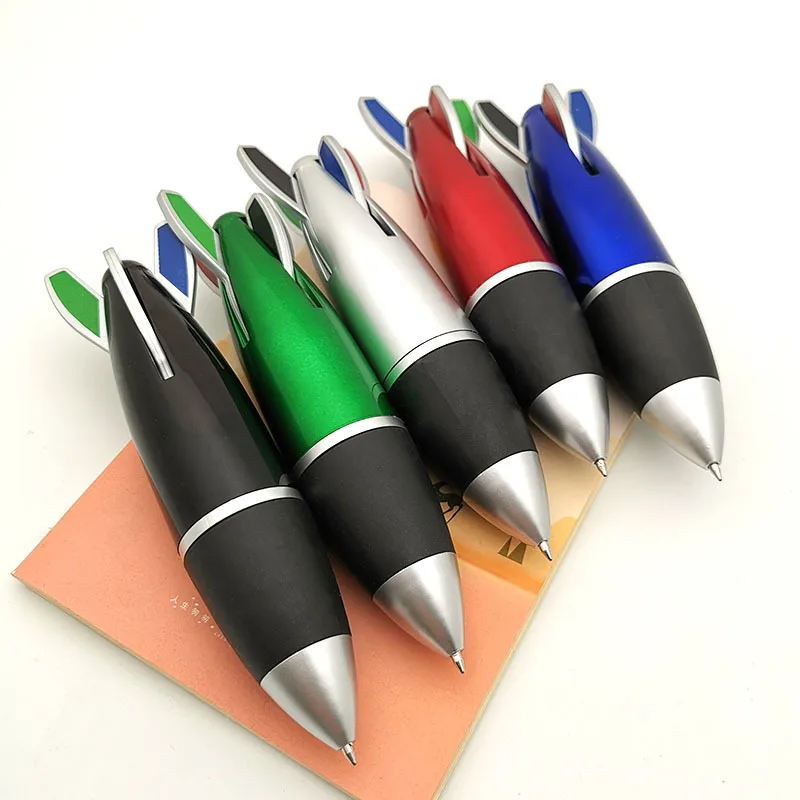 Novelty Stationery Rocket Missile Ball Pen Advertising School Gift Aviation Aerospace Plane Model Pen for young boys