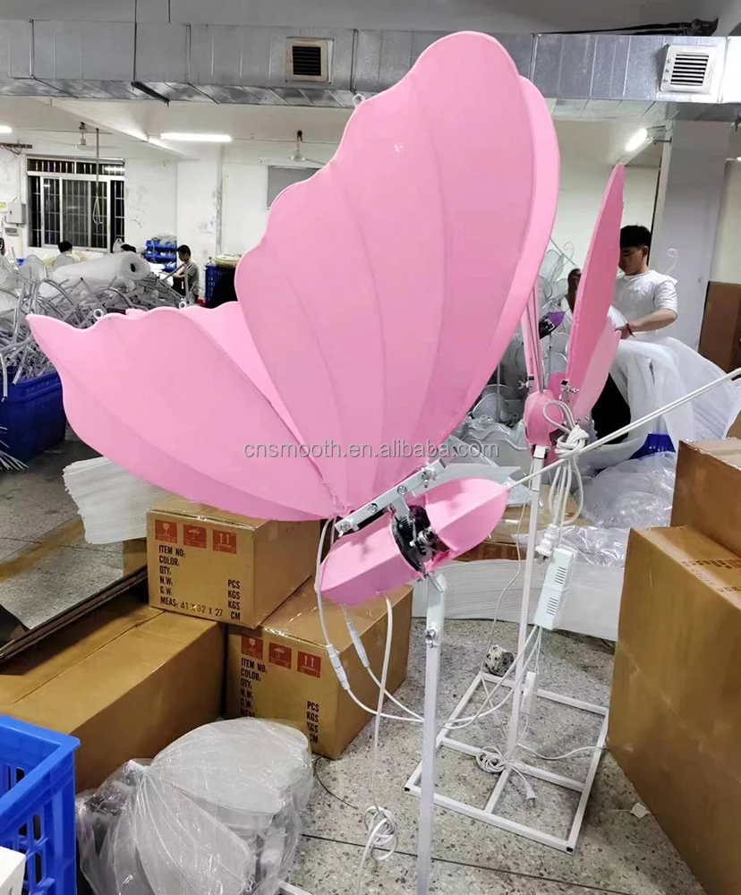 Explosive Models Wedding Stage Led Luminous Butterfly Light Road Lead Wedding Props Road lead Wrought Iron Butterflies