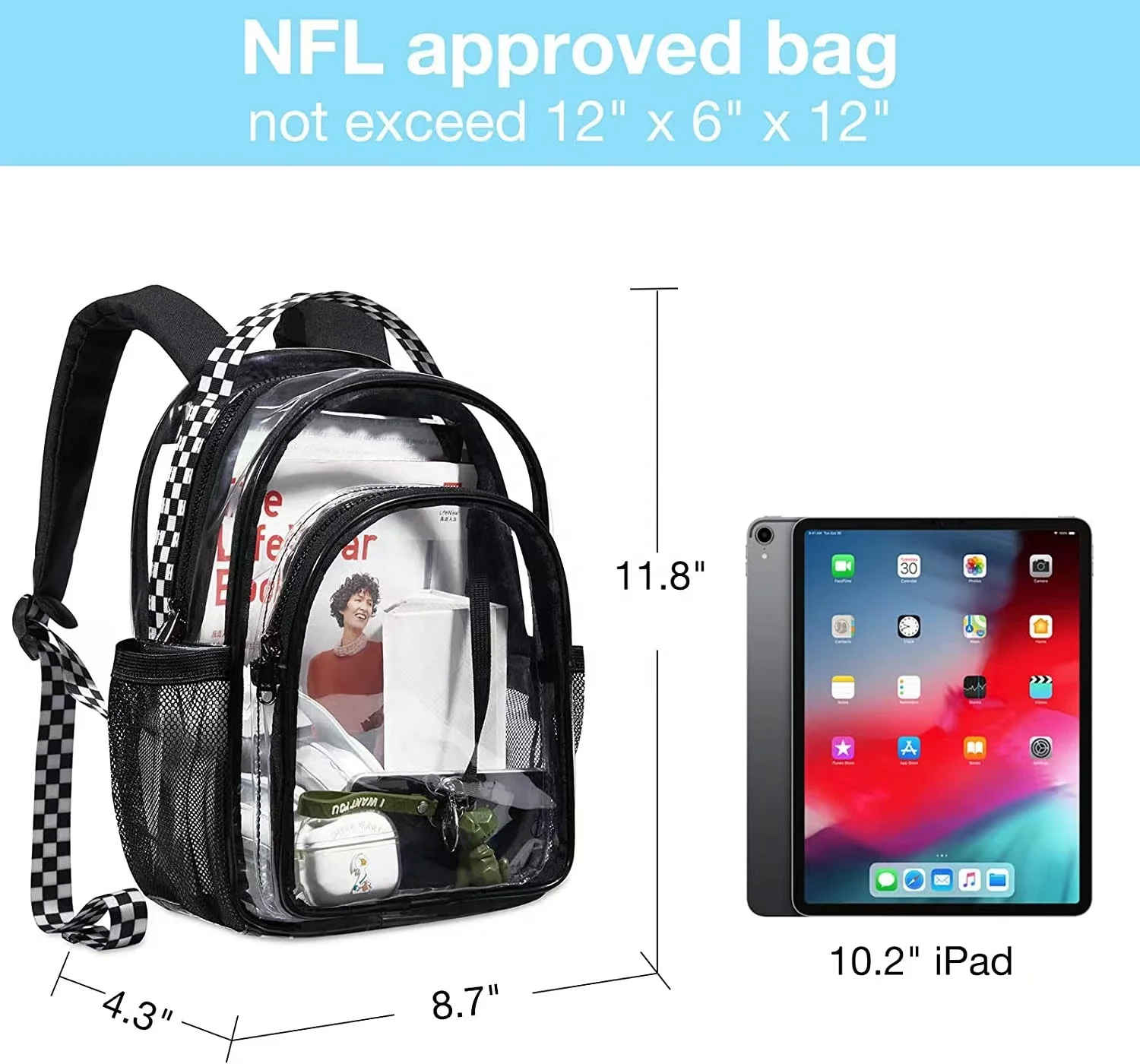 New Fashion Design Kids Transparent School Bag Backpack Large Capacity Casual Backpack PVC Students Backpack Bags for Kids