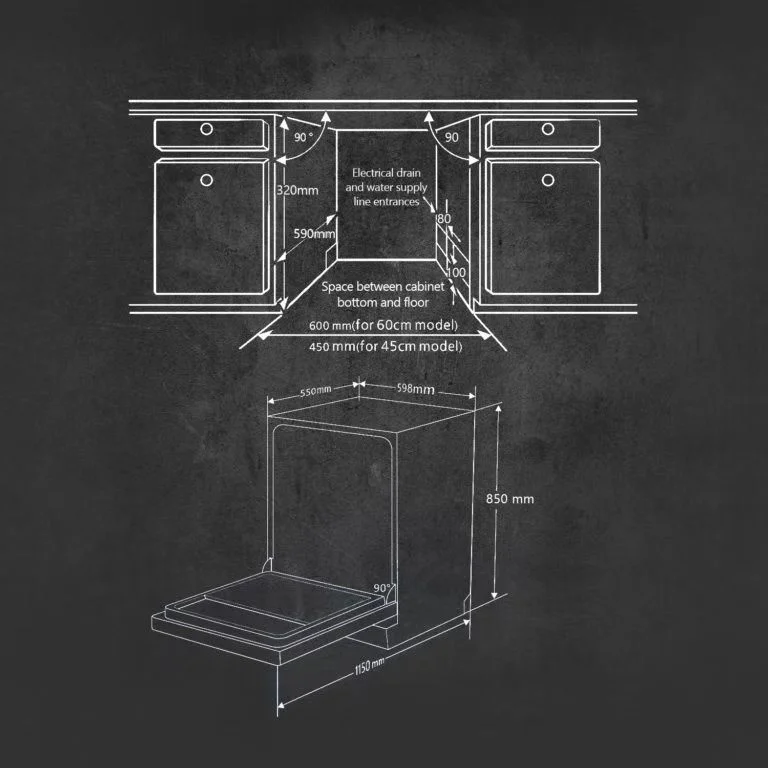 Dishwasher Multi-function Top Standard 60cm Built in Freestanding Big Family Kitchen Dish Washing Wholesale Best Dishwashers