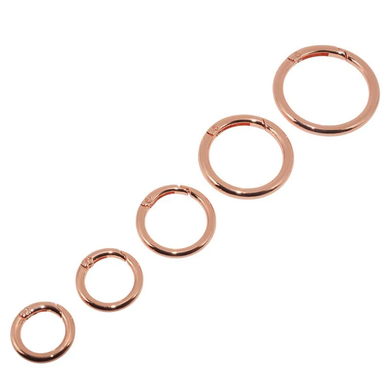 Spring Open Gate Ring O Ring All Size Available Carabiner Buckle Gold Custom Logo Zinc Alloy Handbag Eco-friendly