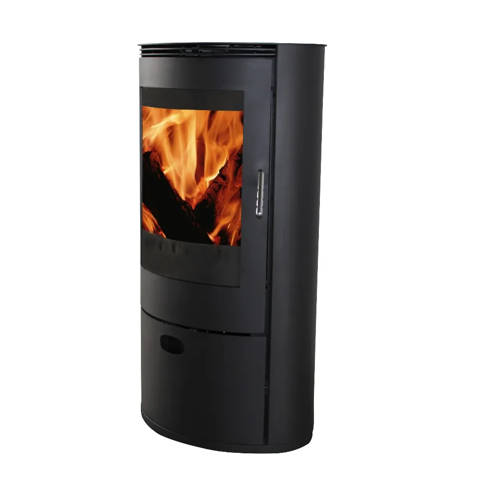 New household wood fireplace heating stove clean-burning stove WM-212 with circular glass