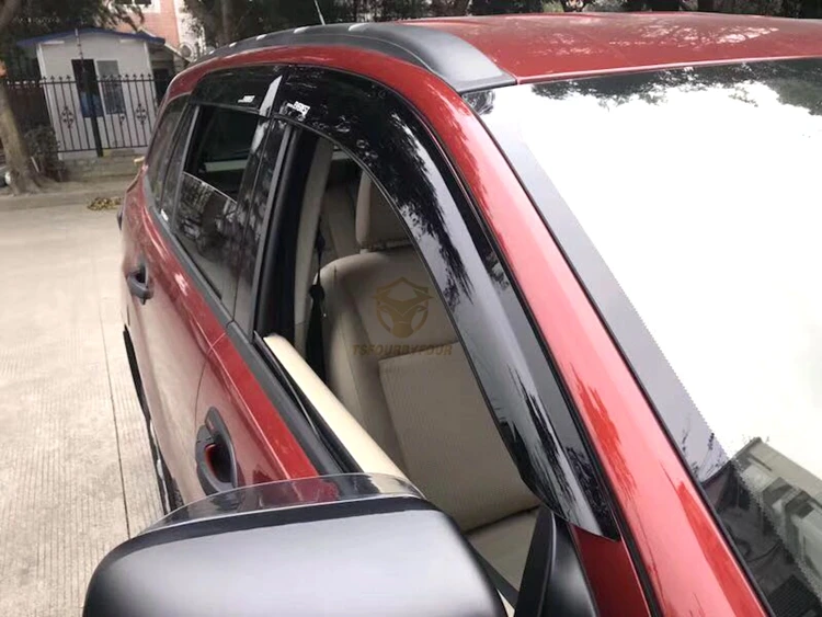 Thailand Style Acrylic Rain Shield Car Window Visor for 2015-2021 Everest SUV Accessories