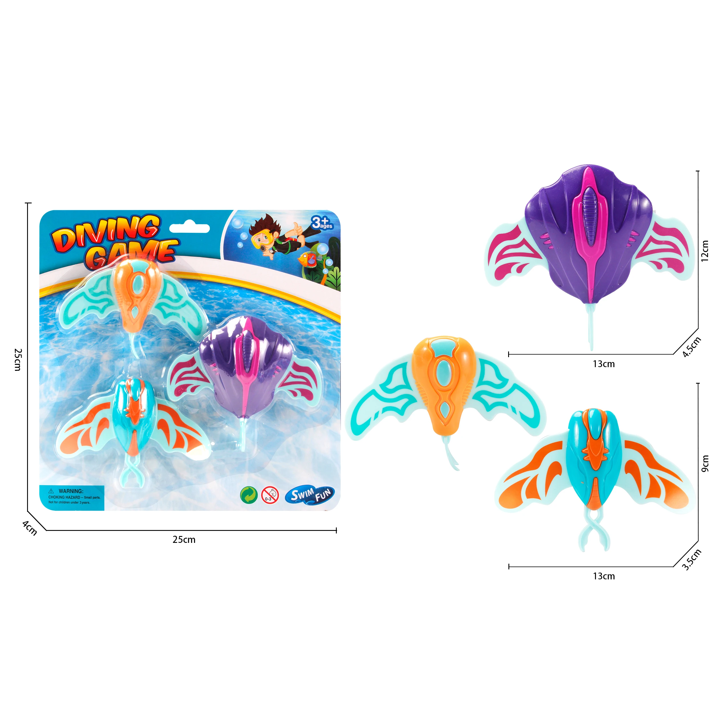 Factory Direct Kids Swim Shark Jellyfish Dive Training Pool Play Water Outdoor Underwater Interactive Summer Kids Toys