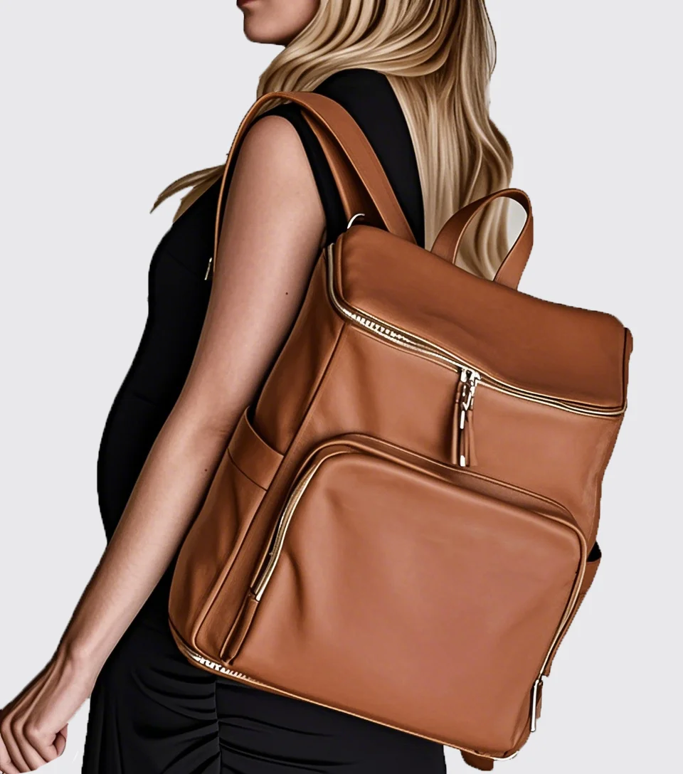 Multifunctional Waterproof Maternity Custom Vegan Leather Diaper Bag Backpack Baby Nappy Bag Diaper Bag