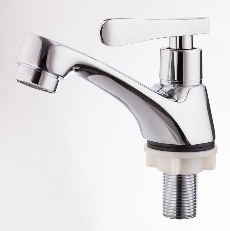 Zinc Handle Brass Body Polished Kitchen Faucet Single Handle Freestanding Bathtub Faucets Quick Open Brass Ceramic Cartridge