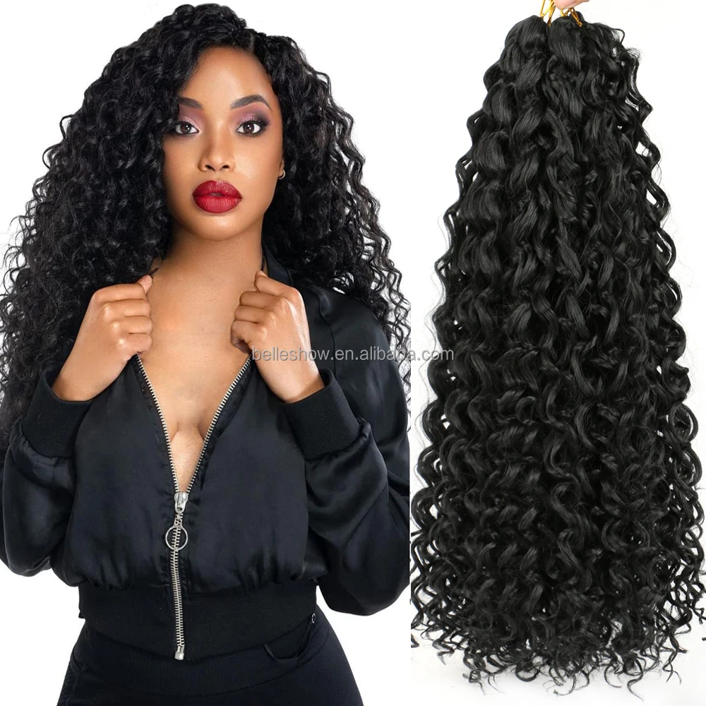 Gogo Curl 10inch 14inch 18inch wholesale curly crochet braid hair  ombre wavy curls go go  water wave with curly ends