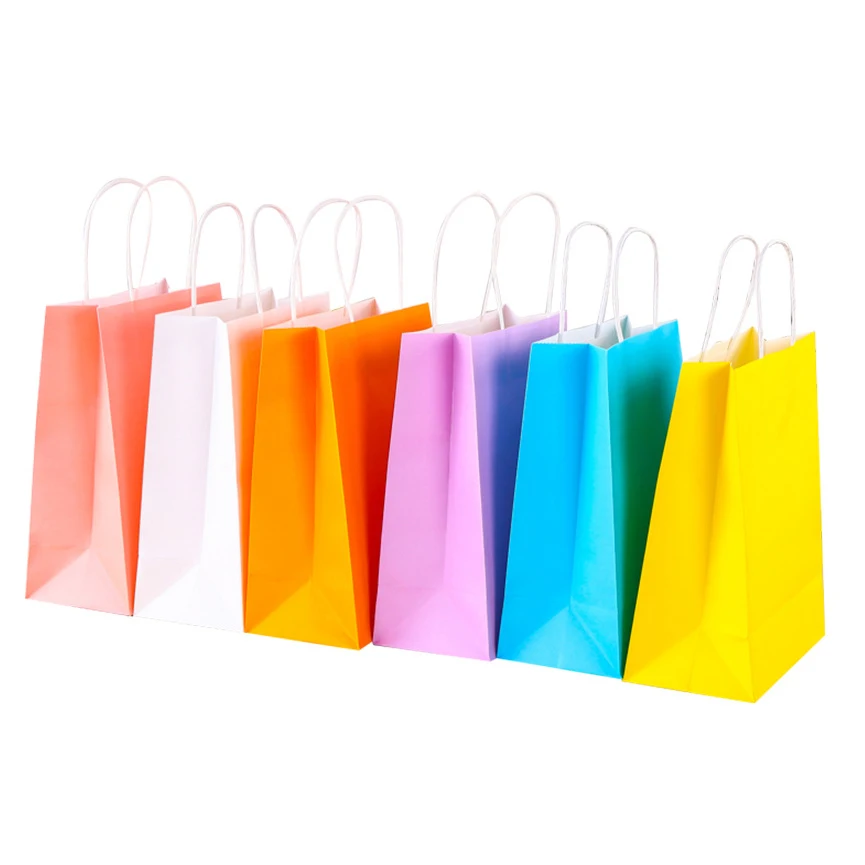 Customizable Clothing Take Away Bulk with Handles kraft paper bag for delivery