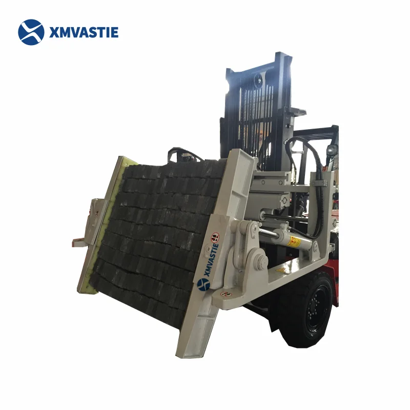 Diesel/LPG/electric forklift with XMVASTIE block clamps for bricks handle or side shift options