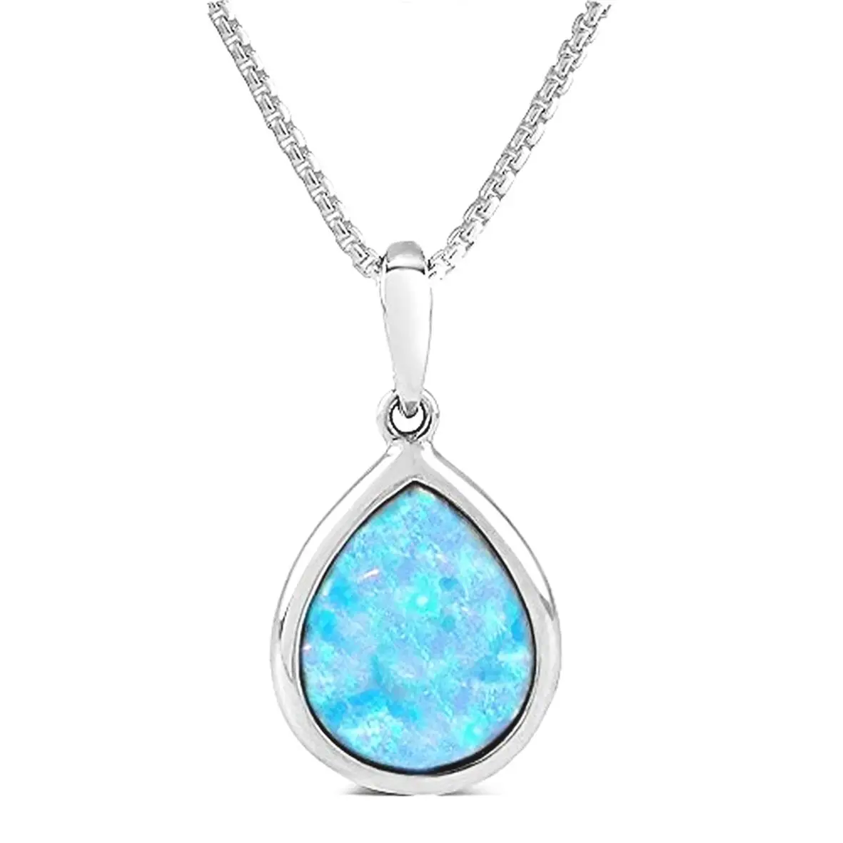 Sterling Silver Jewelry 925 Custom Designed Jewelry Opal Flower Pendant Opal Stainless Steel Opal Pendants