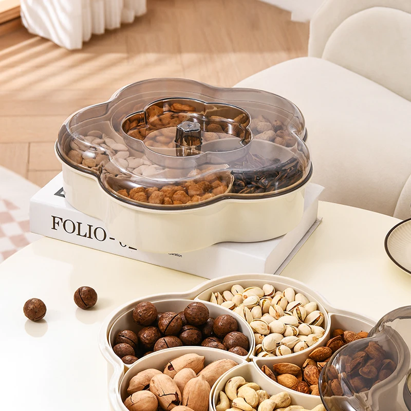 Safety thickened material 5 graids fridge organizer bins Spice Divided Container Box Dust and insect proof