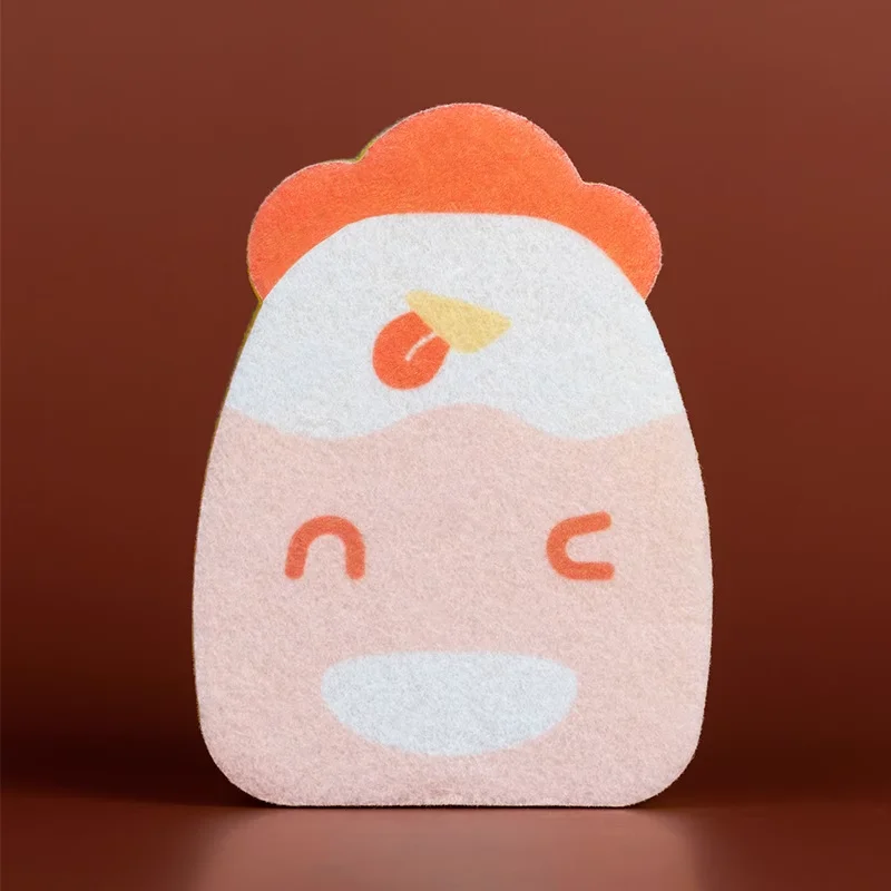 Cute Cartoon Spongebob Magic Sponge Wipe Kitchen Double Sided Cleaning Brush Pot Dishwashing Sponge Scouring Pads Applicable for