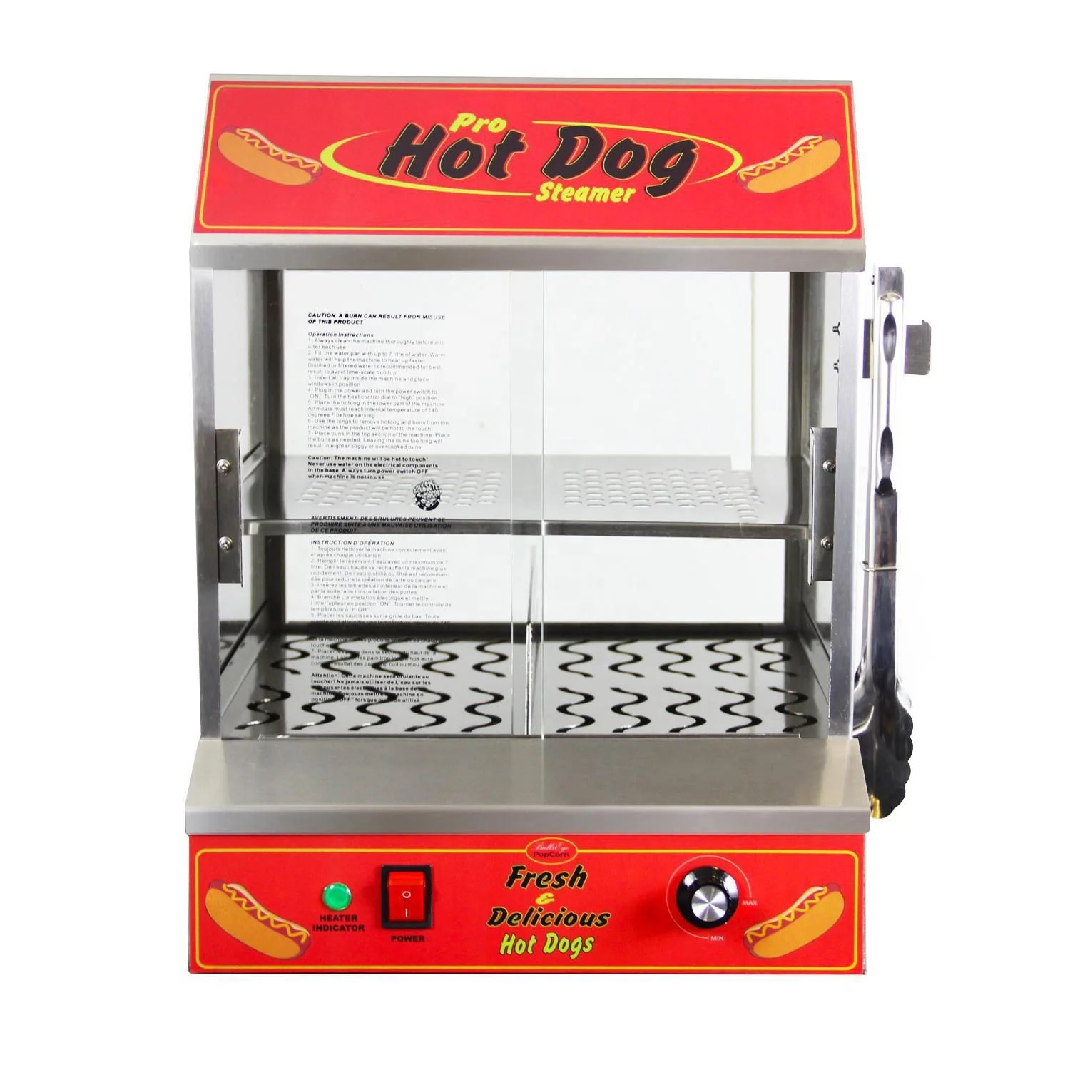 Supertise commercial electric hot dog making machine warmer showcase hot dog steamer machine