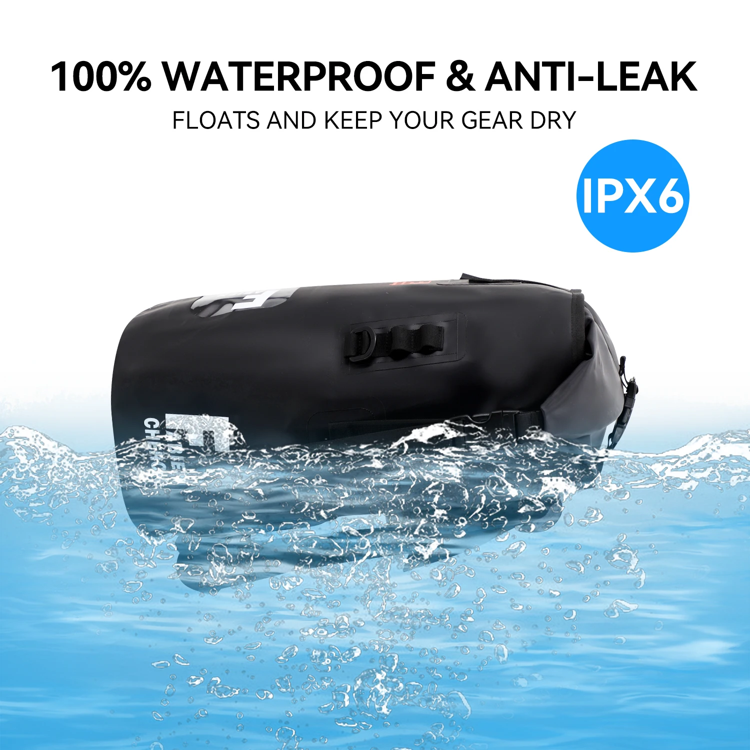 Custom Logo 45L Floating Outdoor Dry Sack Boating Kayaking Camping Bags Waterproof Backpack for Men