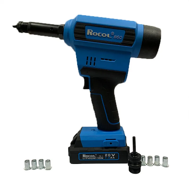 ROCOL 20KN американский размер Nosepieces 8-32 до 1/2 открытый рабочий 20 в бесщеточный автоматический аккумулятор заклепки гайка
