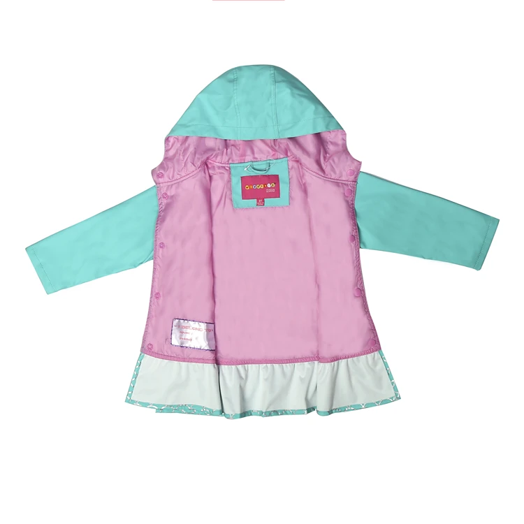 Factory Direct Price Cheap Raincoat Breathable Fashion Waterproof Kid Raincoat RAINWEAR Rain Coat PU Printing Fall, Winter 2-10Y