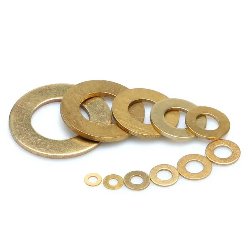 Custom Excavator Spring  Bucket Pin Brass Flat Shims