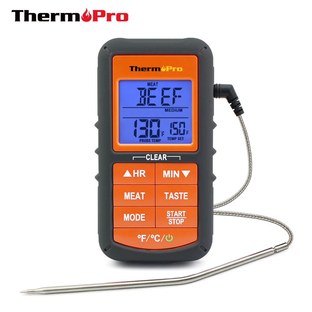 ThermoPro TP06S BBQ Meat Cooking Thermometer For BBQ Grill Smoker Oven