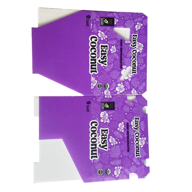 Factory Supply Custom Logo Recycled Folding PP Corrugated Coroplast Turnover Packaging Plastic Hollow Box for Coconut