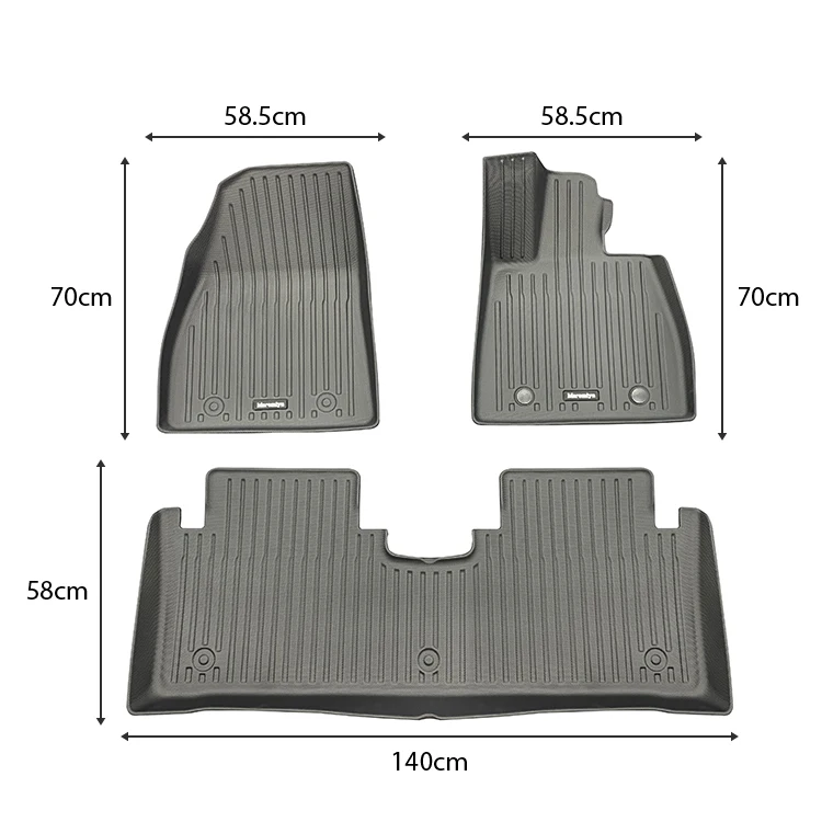 Seal Accessory Tpe Foot Mat Floor Liner Foot Pad 5D Car Floor Mats For BYD Seal Electric Car
