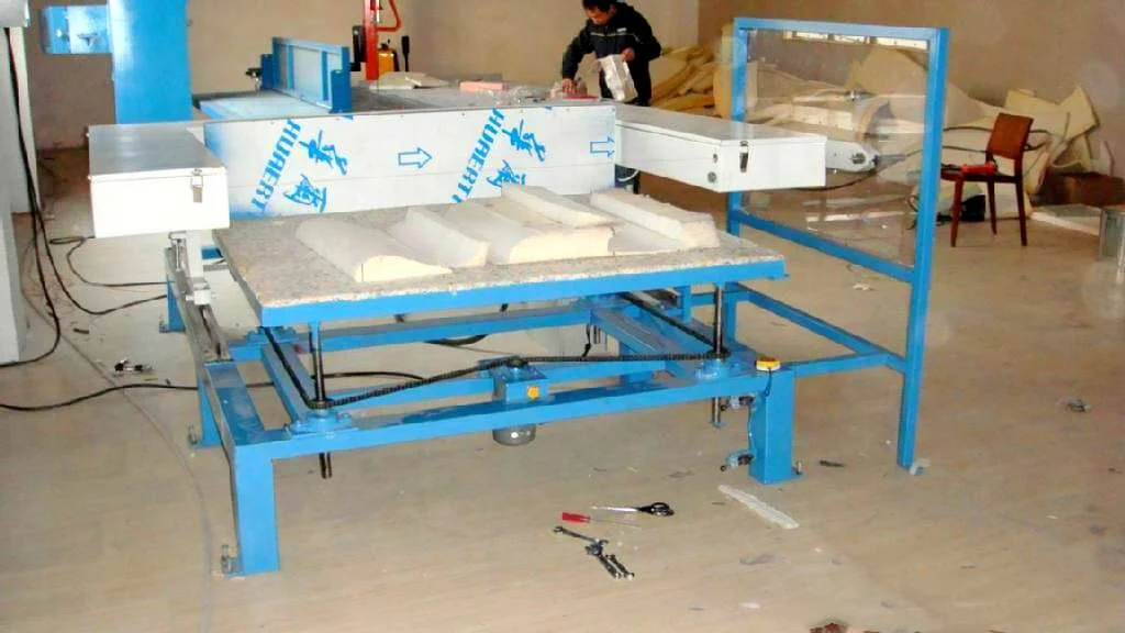Manually operate foam contour cutting machine for sponge copying cutting equipment