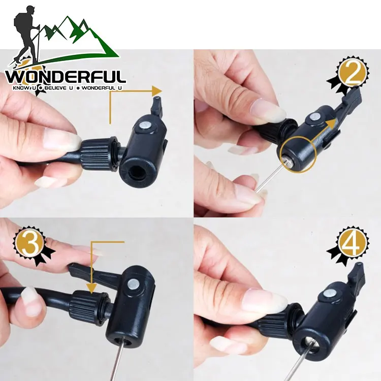 Mini Hand Portable Aluminum Bicycle Air Compressor High Pressure Floor Pump With Gauge