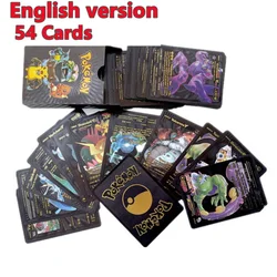 Hot Sale English 55pcs Box Gold Venusaur,1 Poke mon Cards Child Toys 54pcs/set Charizard Vmax GX Collection Pikachu Energy Card