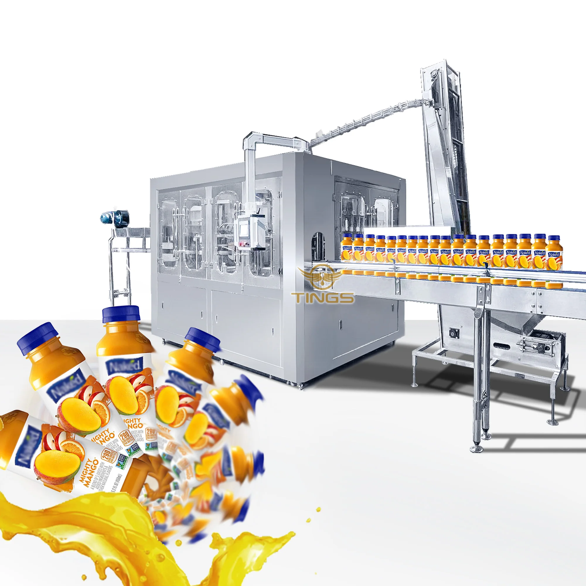 Complete Full Automatic fresh Fruit Juice Processing Line / Drink Production Line / Juice Filling Machine