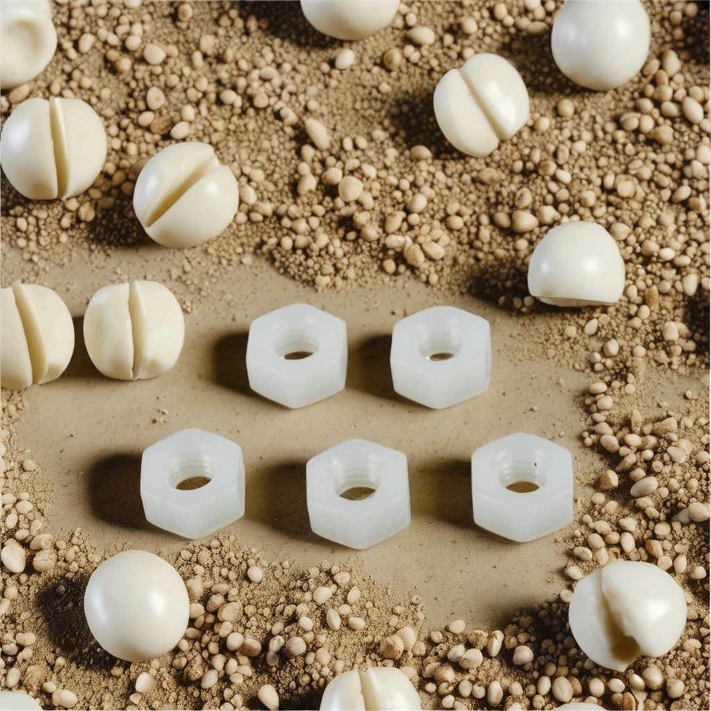 Nylon Hexagonal Nut M3 Thread M3 Nut with Hex Head for Mining and Healthcare Applications