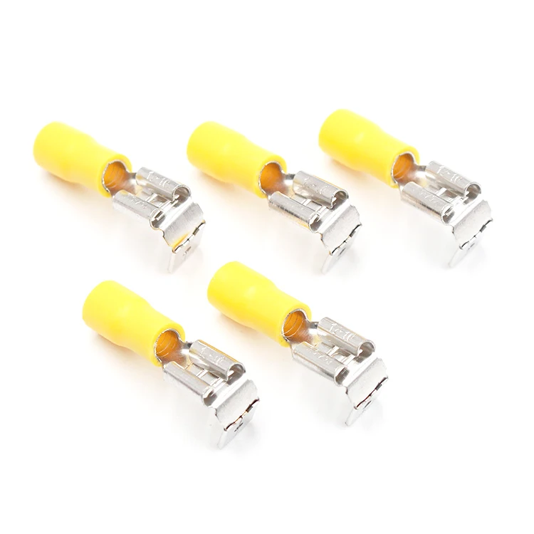 Red Blue Yellow Piggy-back Preinsulated Crimping Cable Lug Terminal