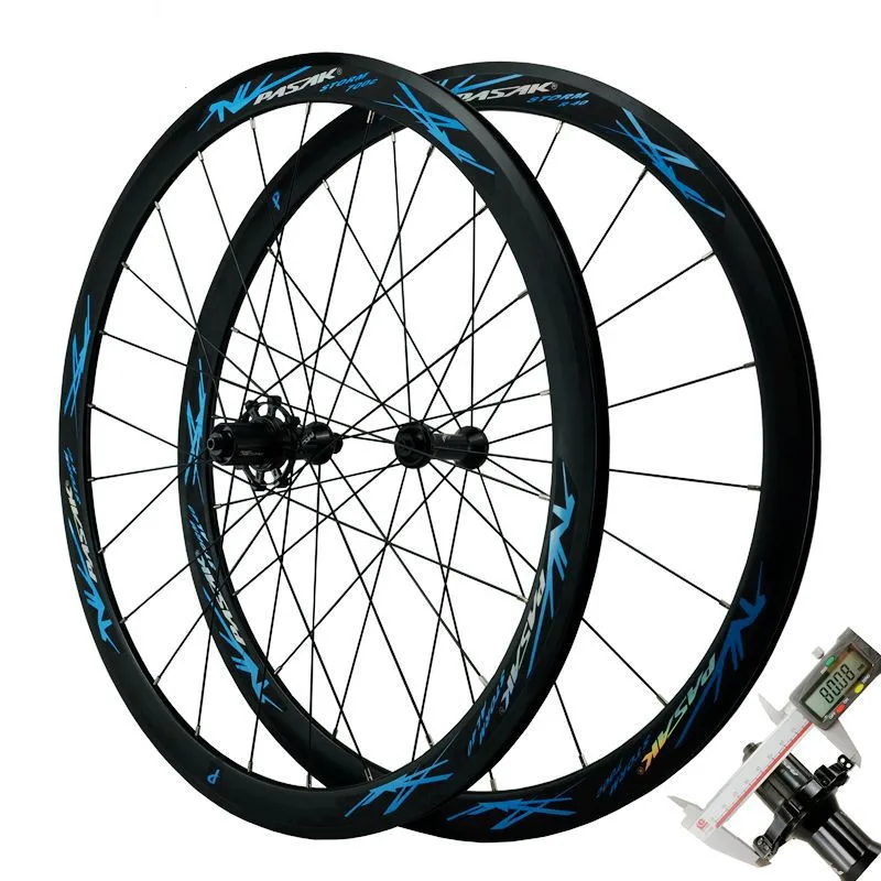 Hot Sale PASAK 40mm 700C Aluminum Alloy Road Bike Wheels Bicycle Front 20H Rear 24H 12 Speed Clincher Rim 6 Claw Wheelset