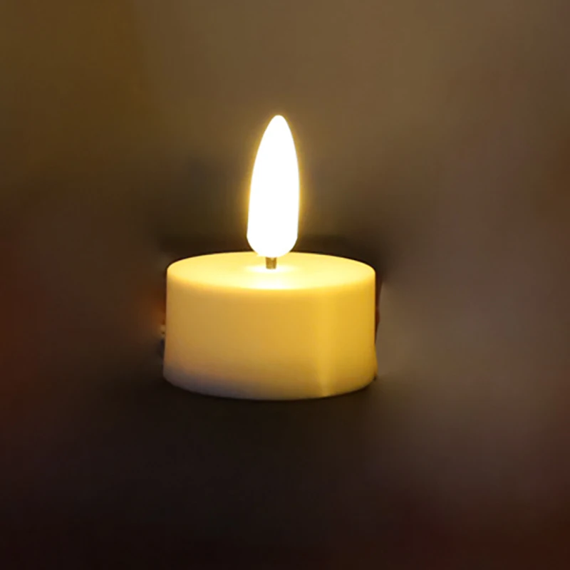 3d Tea coffee shop Cr2032 Battery LED candle  Flashing for pub birthday wedding party