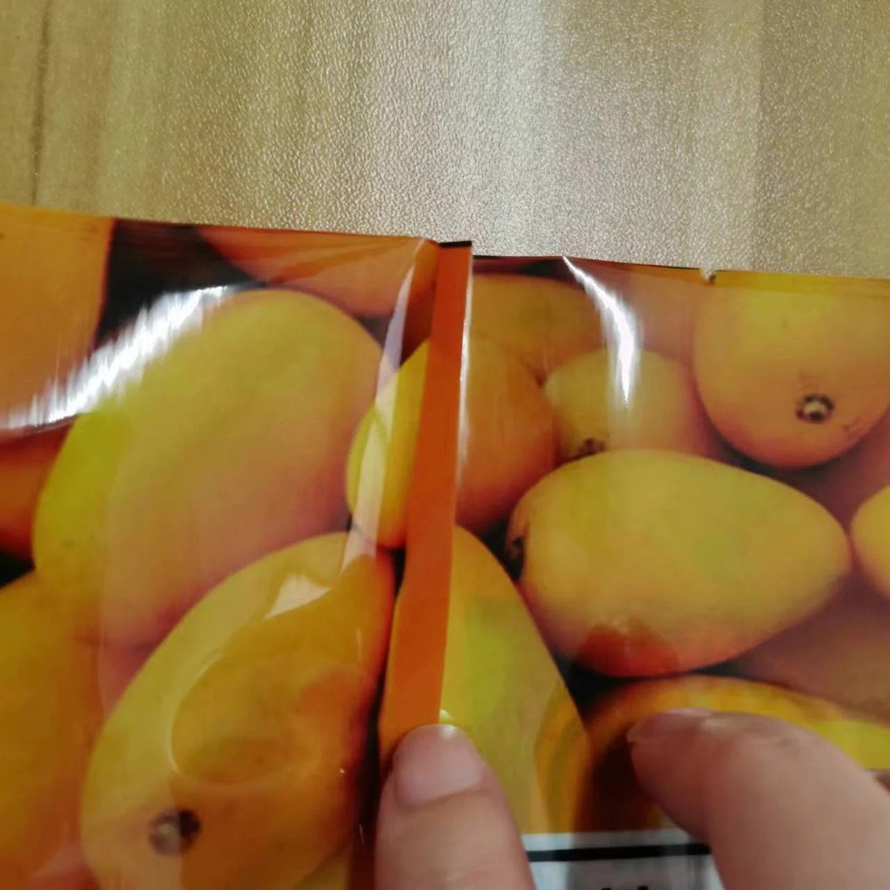 Custom print plastic bags resealable fruit and food packaging laminated plastic mylar bags mango vacuum frozen bags