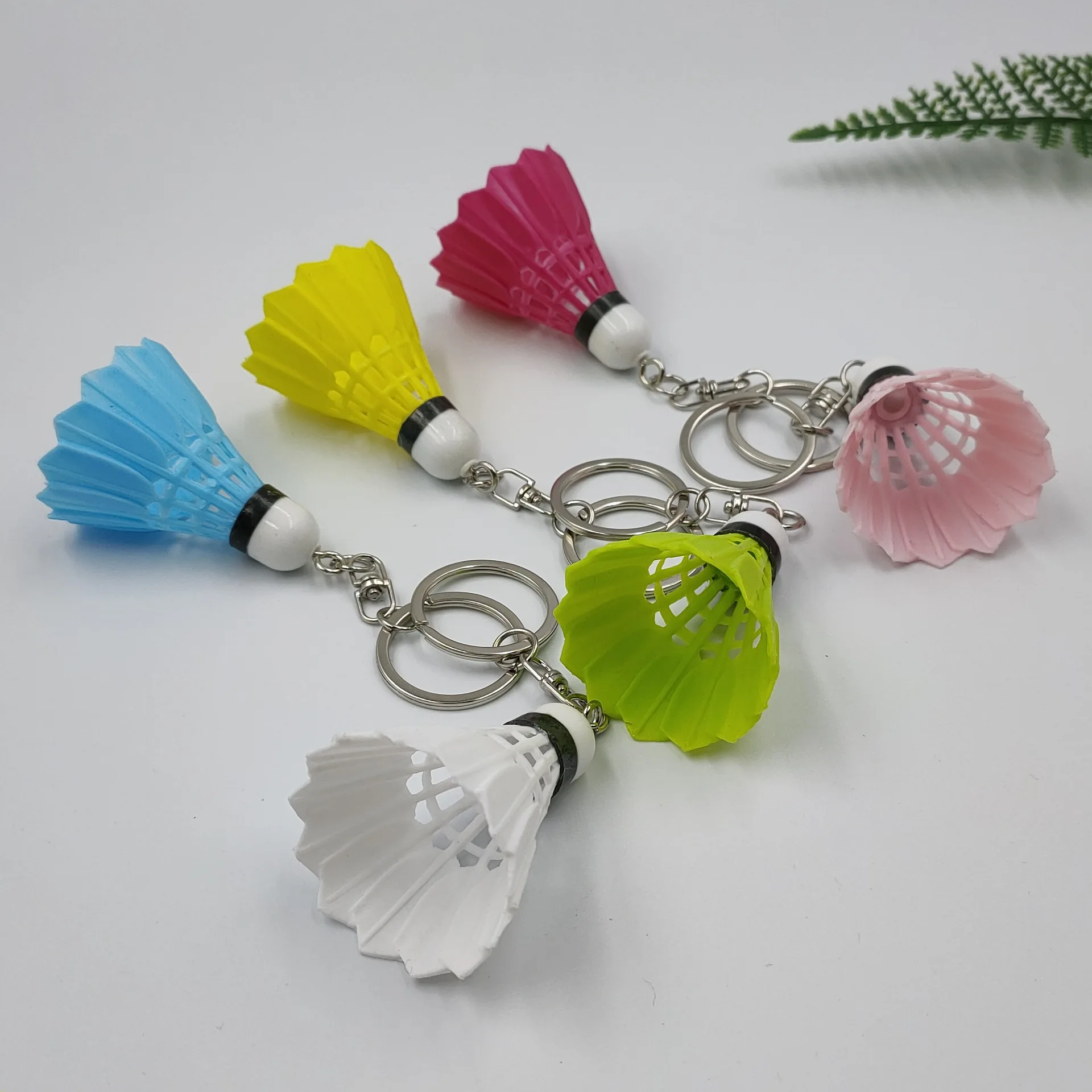 Mini Badminton Ball Pendant Keyrings Keychain Birthday Christmas Gift Keychain