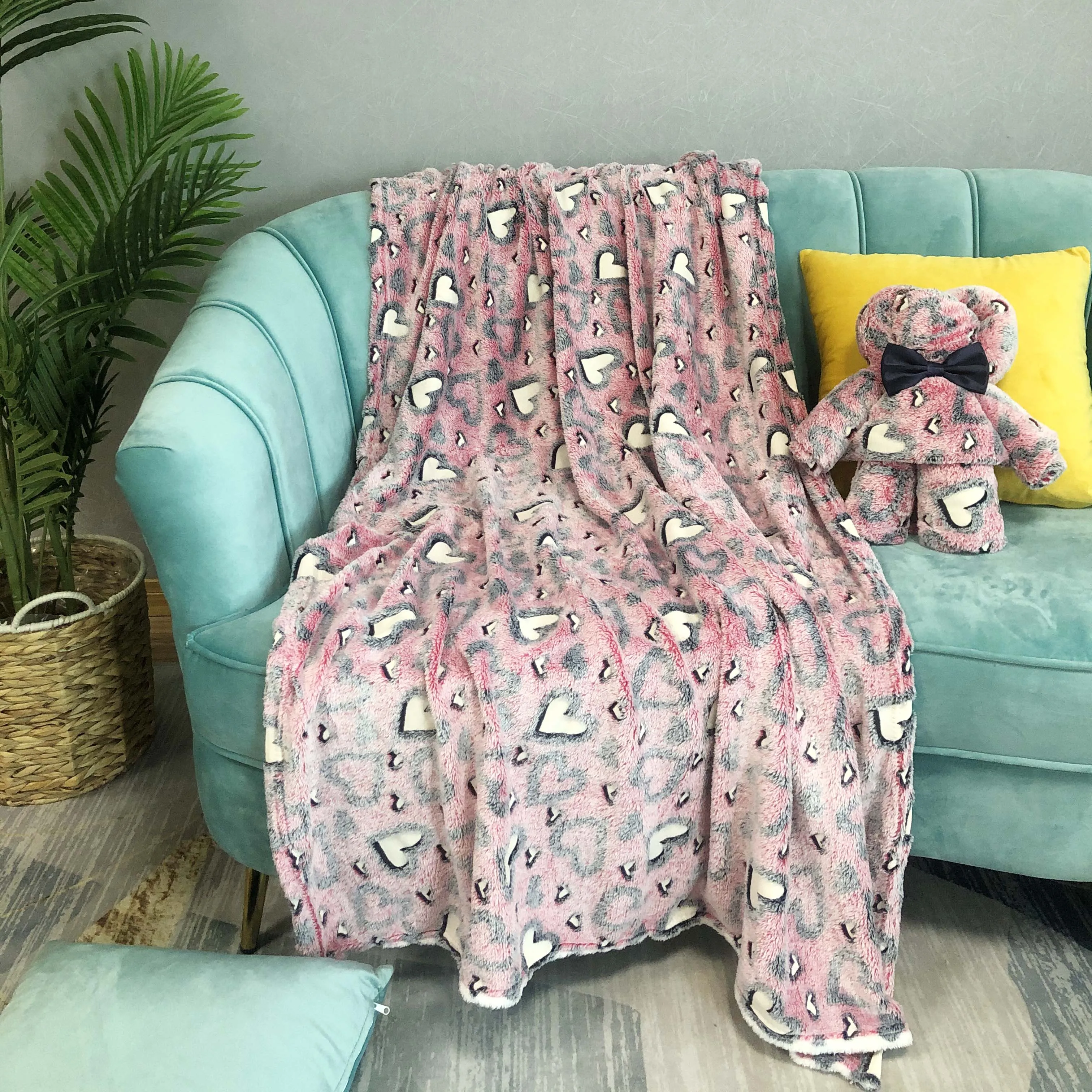Super soft Lovely flannel kids throw blanket