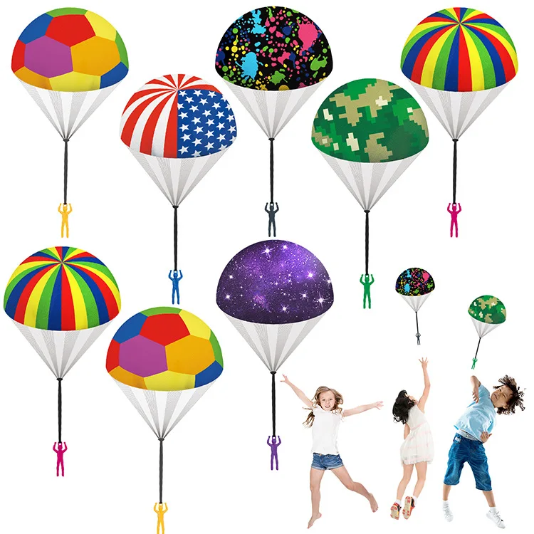 Custom Hand Throwing Mini Play Soldier Parachute Paratrooper Outdoor Games Children Summer Toys
