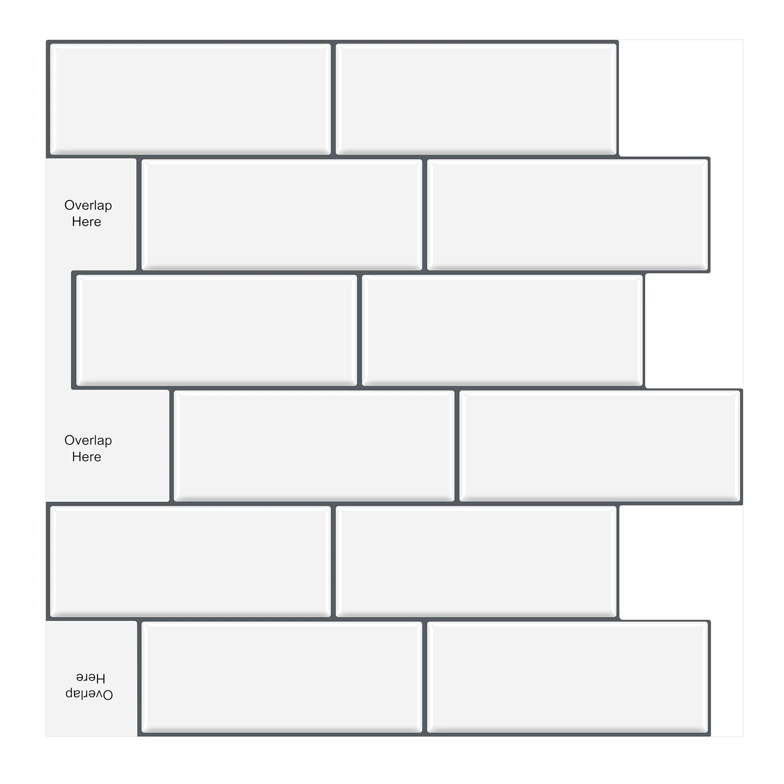 Peel And Stick Subway Tile Sticker Brick Wallpaper