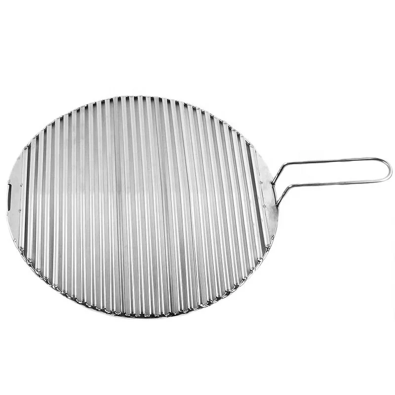 304 Stainless Steel Round BBQ Grill Net Wire Meshes Racks Grid Grate Steam Camping Hiking Outdoor