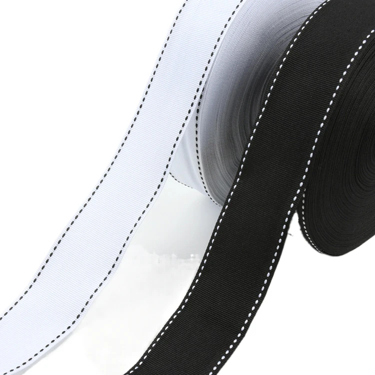 Jump point jacquard net tape 1cmPlain ribbon Jumper polyester ribbon